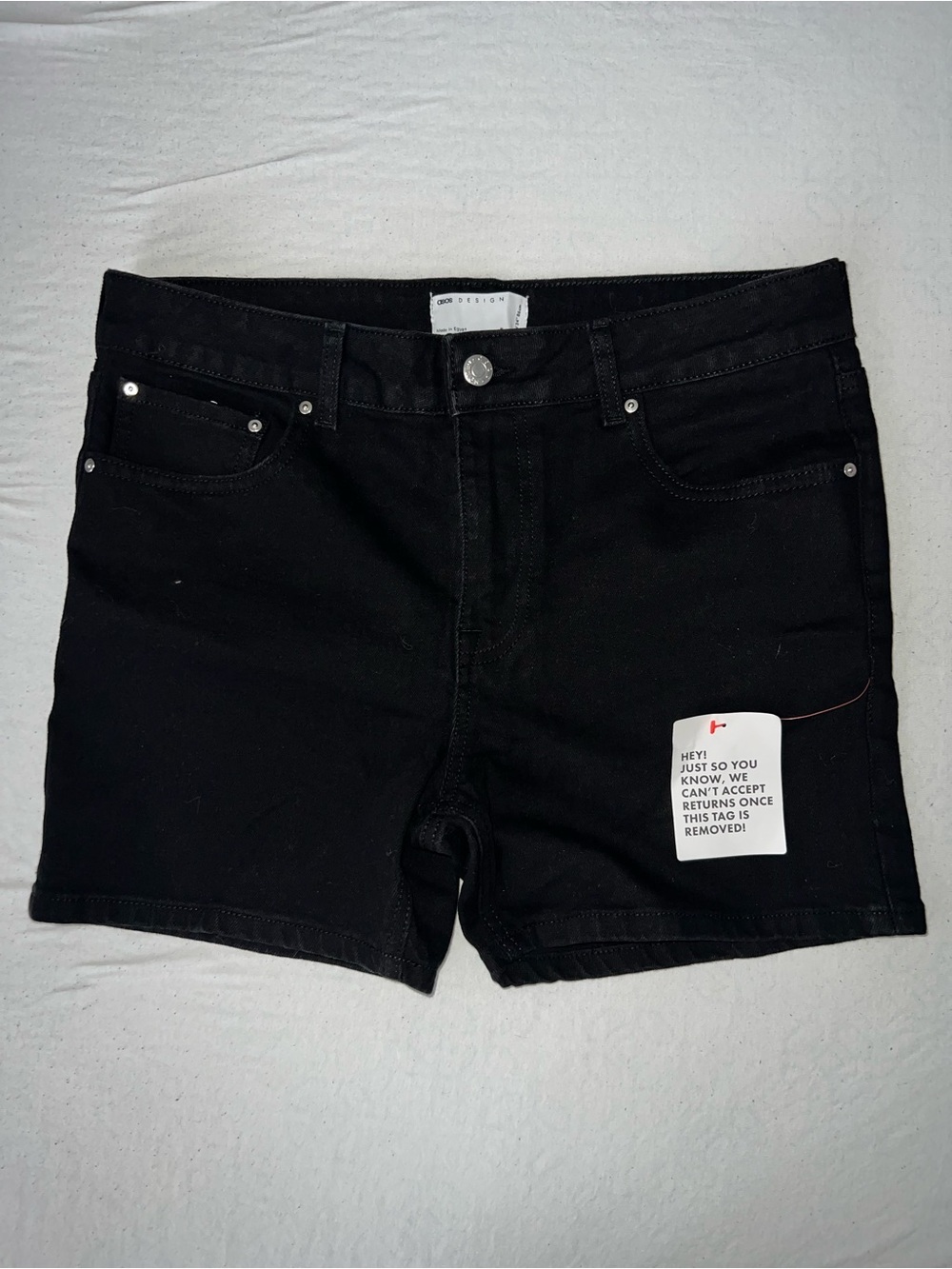 ASOS Black Jean Shorts